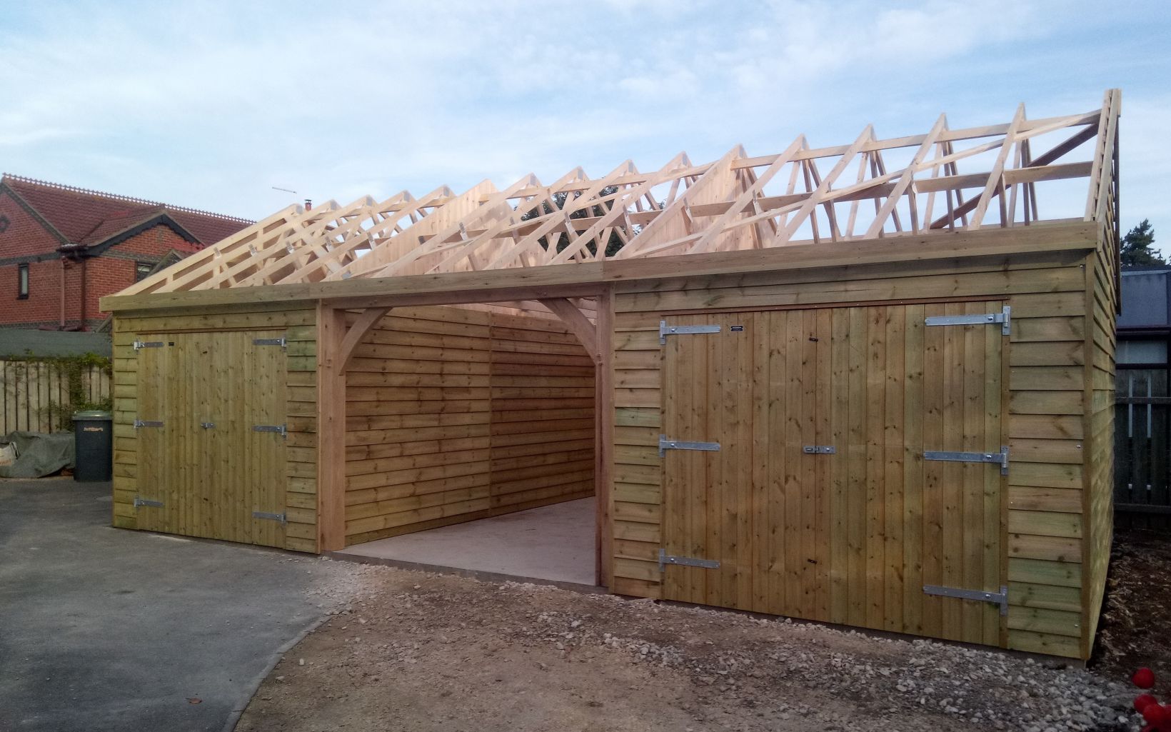 Prefabricated SelfBuild Timber Frame Garage Kits & Carriage House Kits